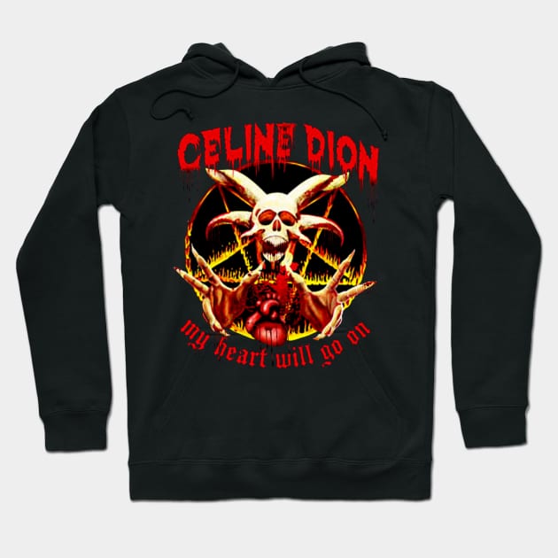 Celine dion art fire blood Hoodie by ST-12